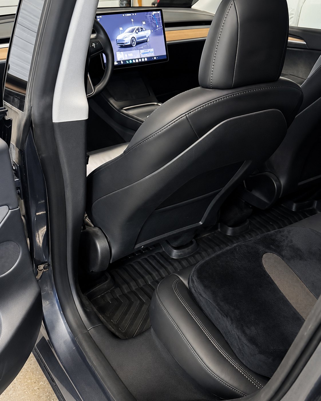 Rear seating area after detailing