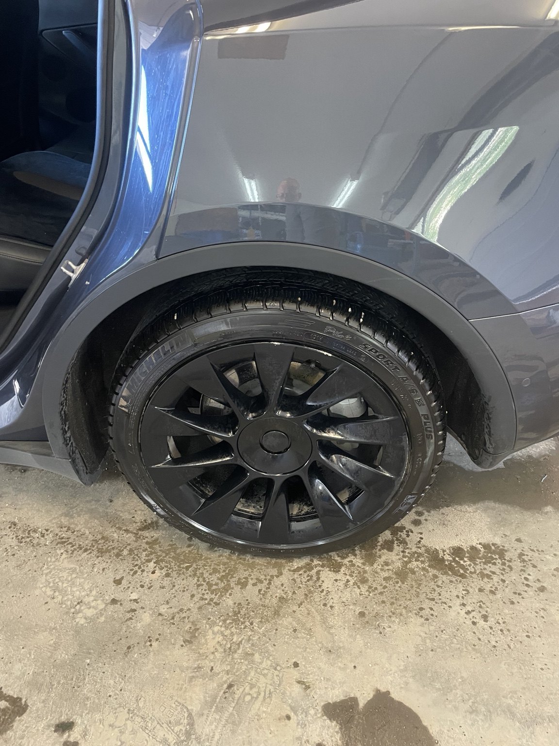 Wheel and tire after detailing
